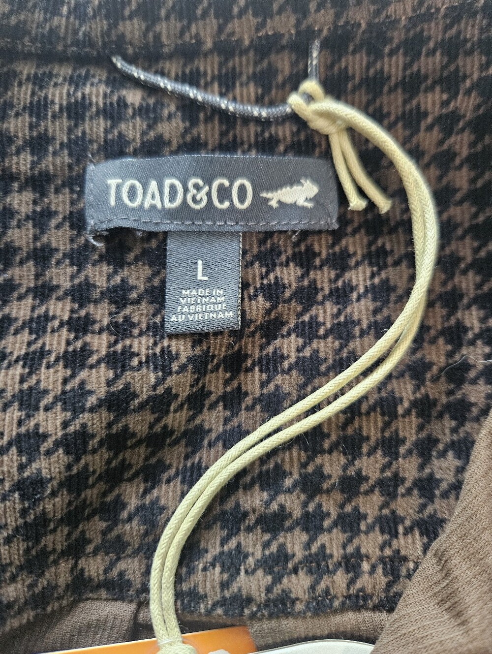 Toad & Co Womens L Cruiser Cord Popover Dress Brown Corduroy Long Sleeve Pockets - Picture 6 of 16